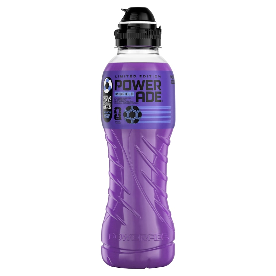 Powerade Midfield szénsavmentes sárgadinnyeízű izotóniás sportital, pantoténsavval 500 ml