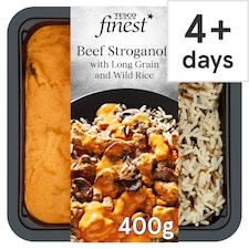 Tesco Finest Beef Stroganoff With Rice 400G