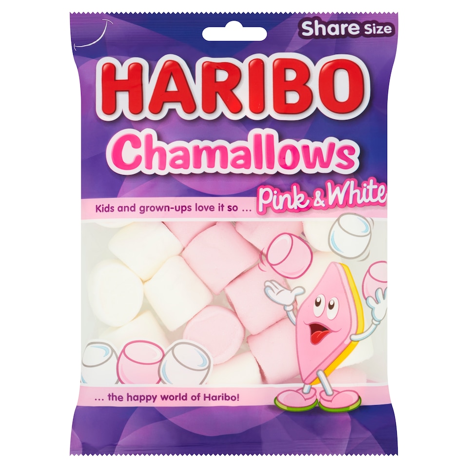 Haribo Marshmallows Chamallows Pink & White 140G
