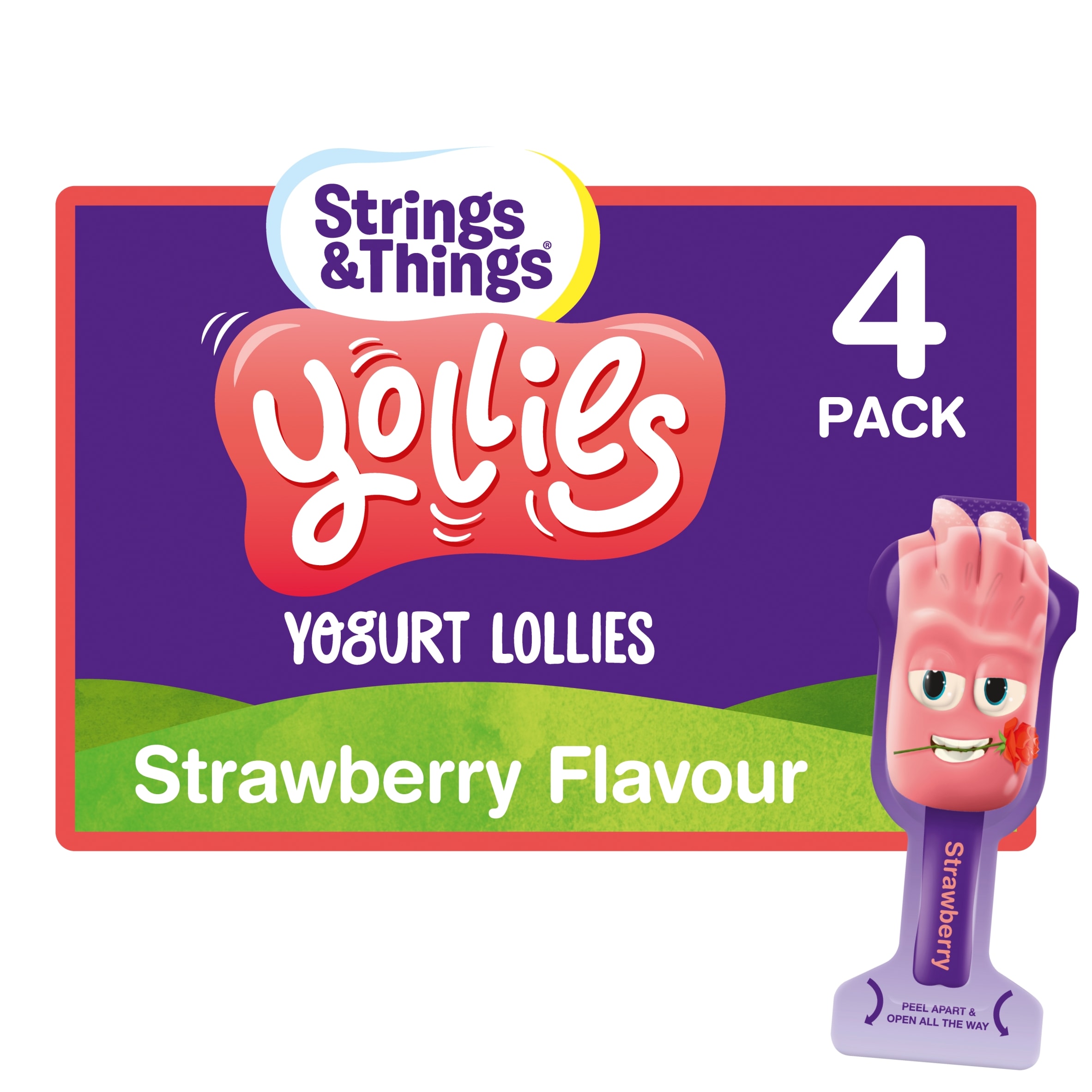 Yollies Strawberry Yogurt 4 X25g