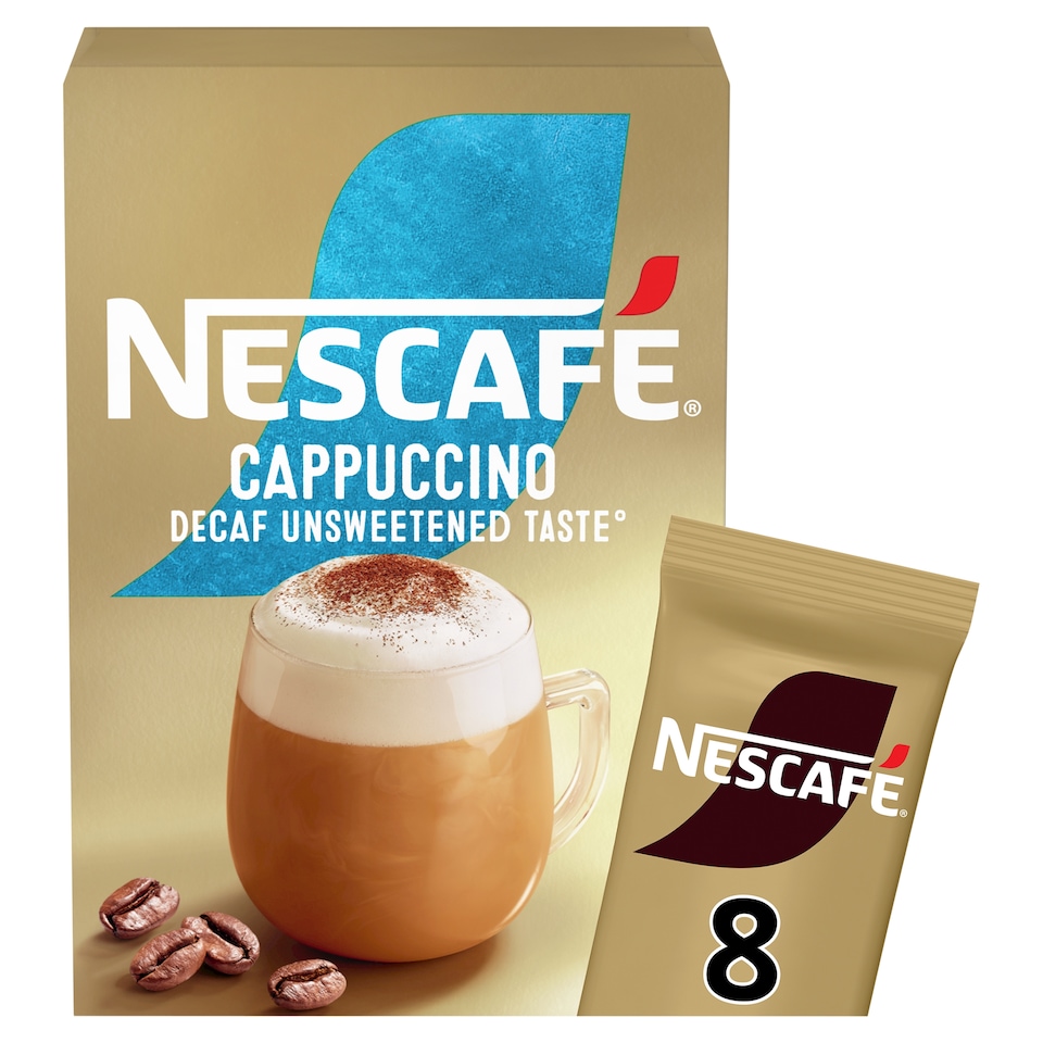 image 1 of Nescafe Cappuccino Decaf Unsweetend Taste 8 Sachet 120g