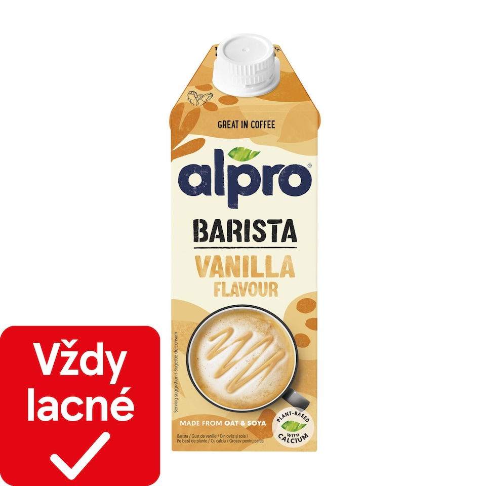 obrázok 1 z ALPRO Barista Ovseno-sójový nápoj s vanilkovou príchuťou 750ml