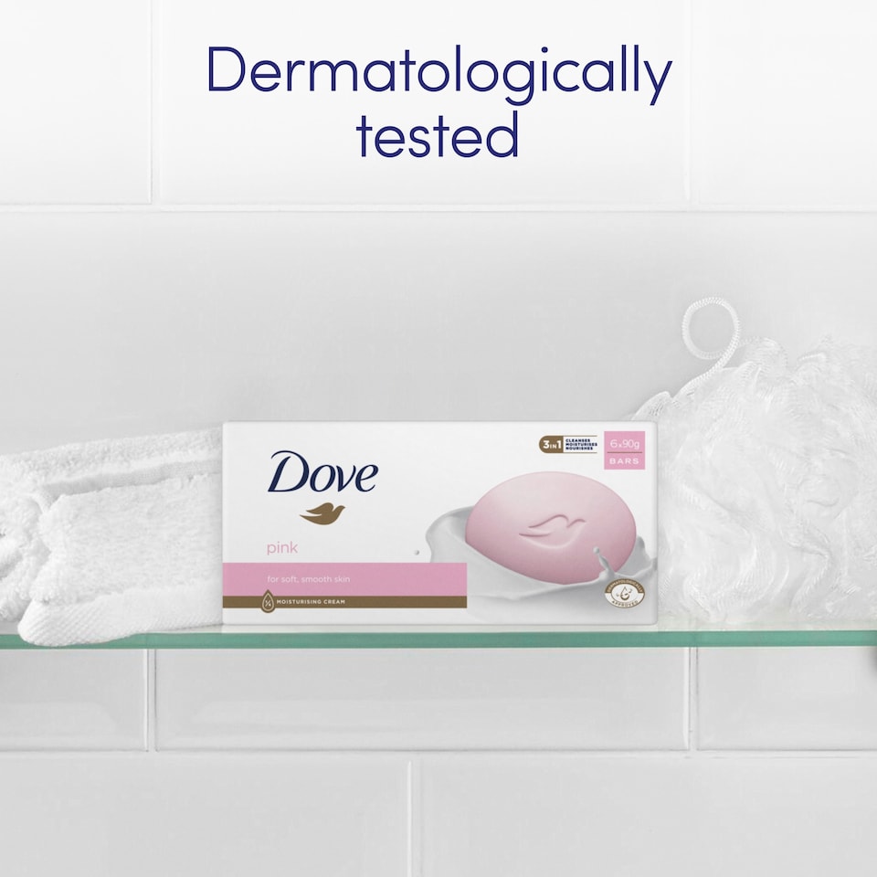 image 1 of Dove Pink 3-in-1 Beauty Bar Hand Soap 2x90g