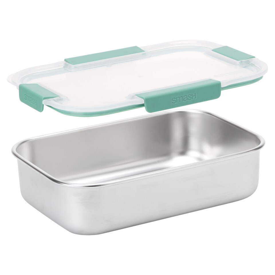 image 1 of Smash Blue Stainless Steel Lunch Box 1.2L - Green