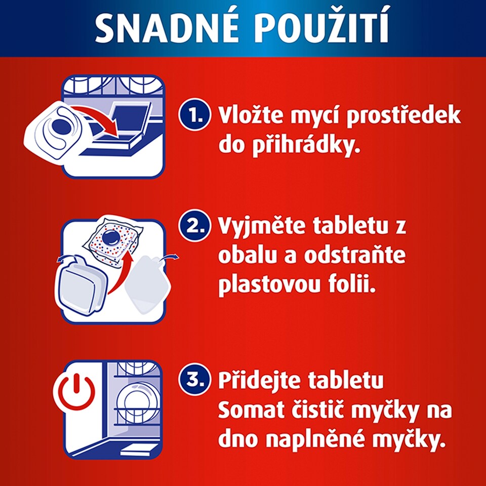 Obrázek 1 pro produkt SOMAT čistič myčky v tabletách Anti-Limescale 5 ks