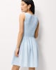 image 3 of F&F Shirred Sleeveless Mini Dress in Blue