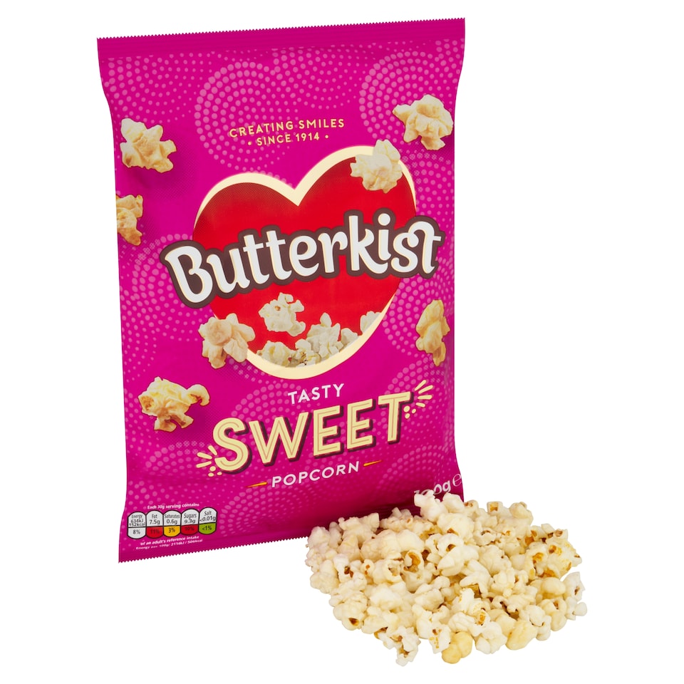 image 1 of Butterkist Cinema Sweet Popcorn 100G