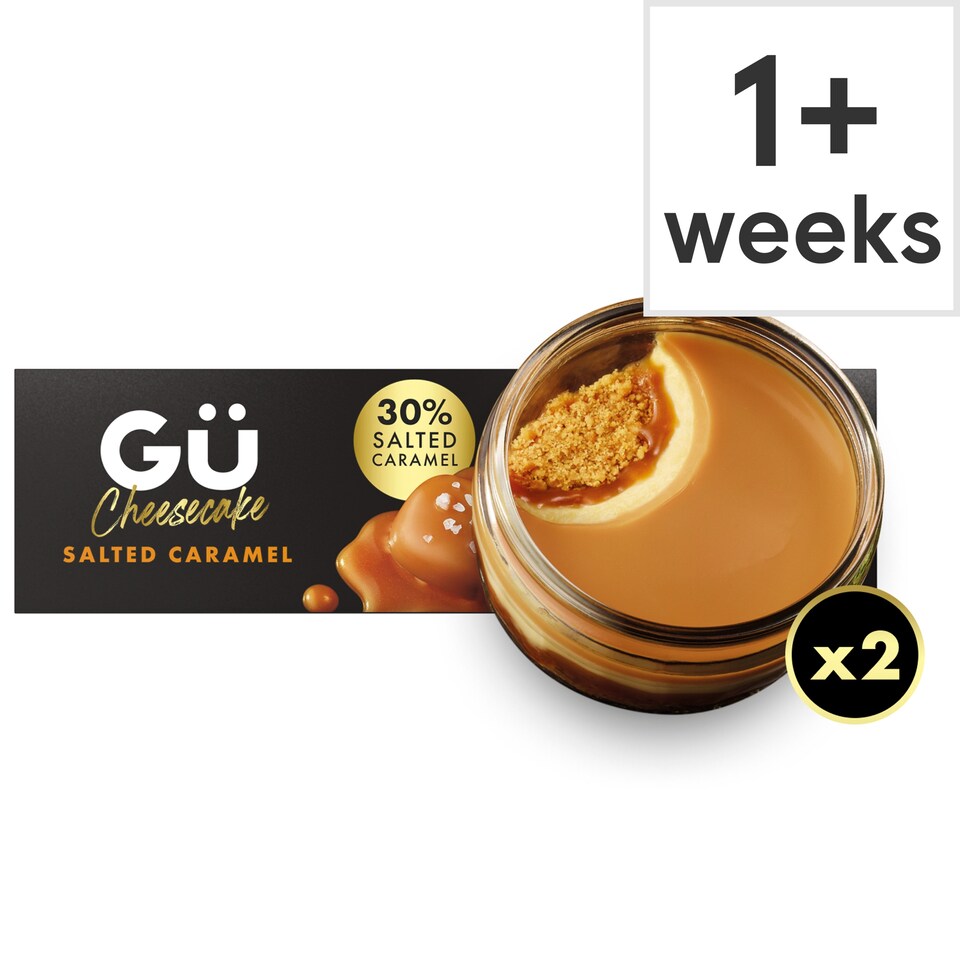 image 1 of Gu Cheesecake - Salted Caramel 2 x 92g