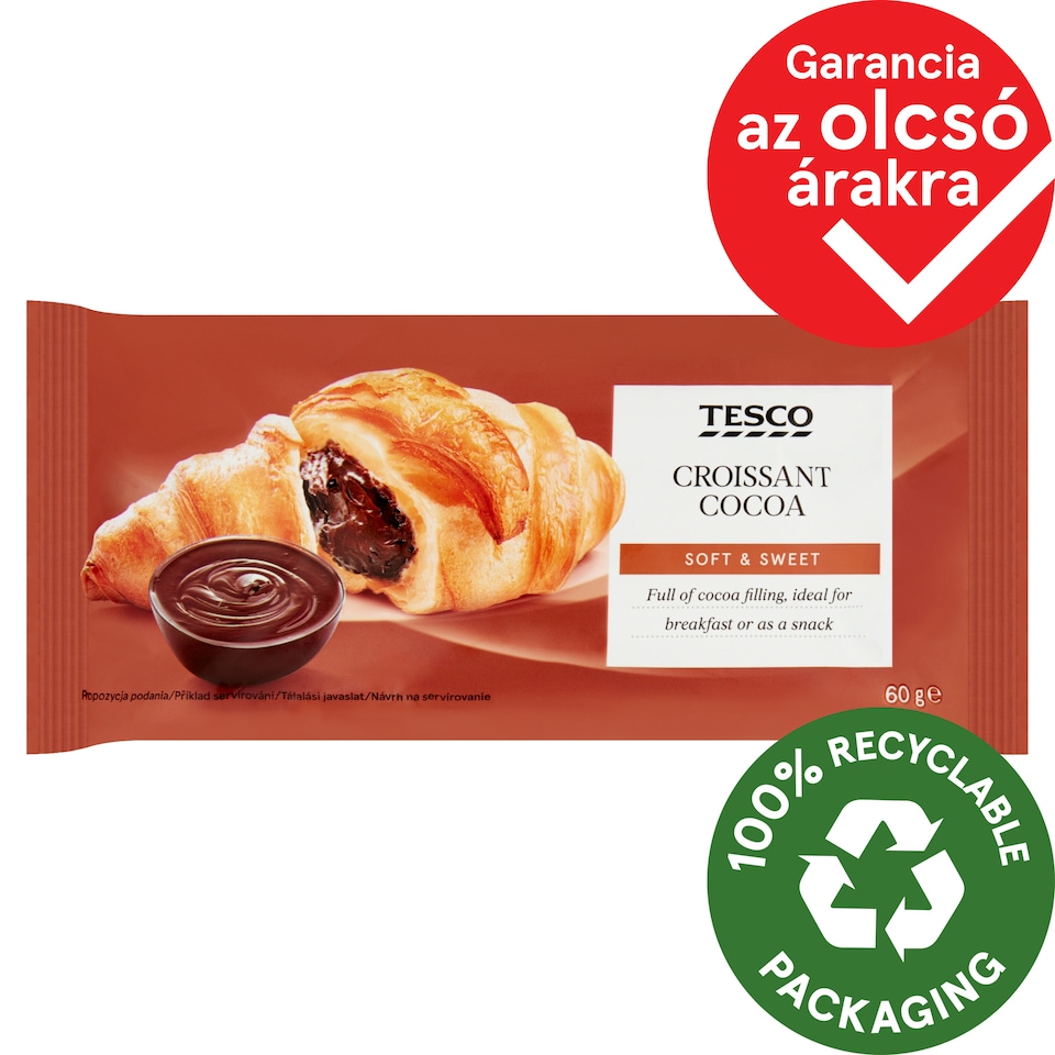 Tesco Croissant with Cocoa Filling 60 g