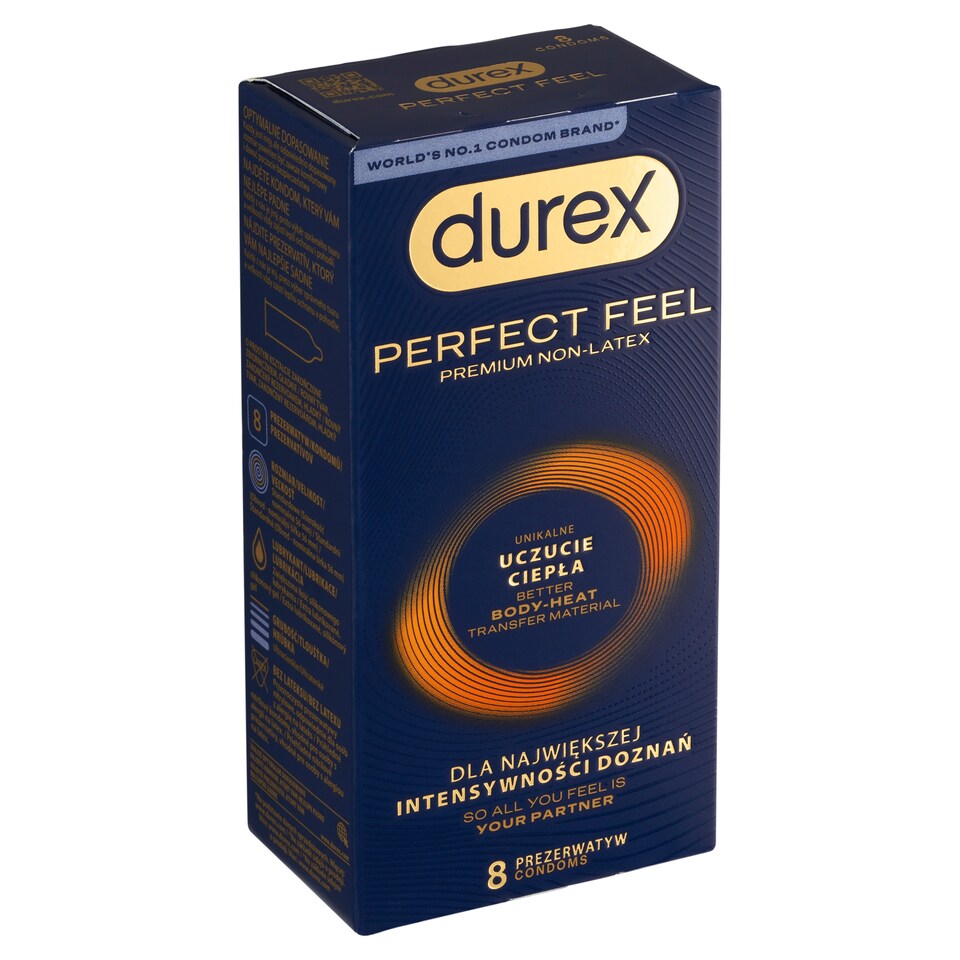 image 1 of Durex Perfect Feel Condoms 8 pcs