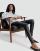 image 1 of F&F Faux Leather Skinny Trousers in Black