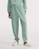 image 3 of F&F Towelling Textured Cuffed Pyjama Joggers in Green