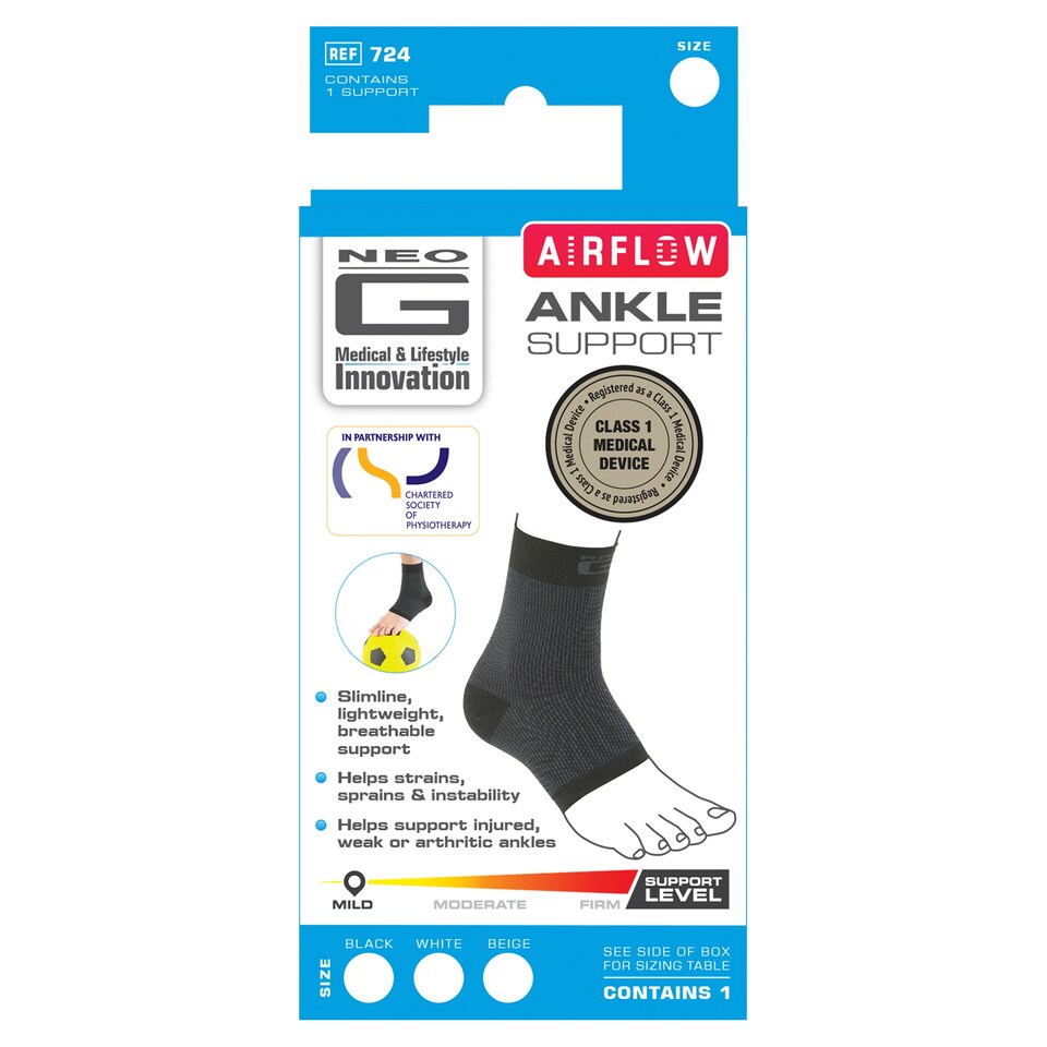 image 1 of Neo G Airflow Ankle Support Medium Size