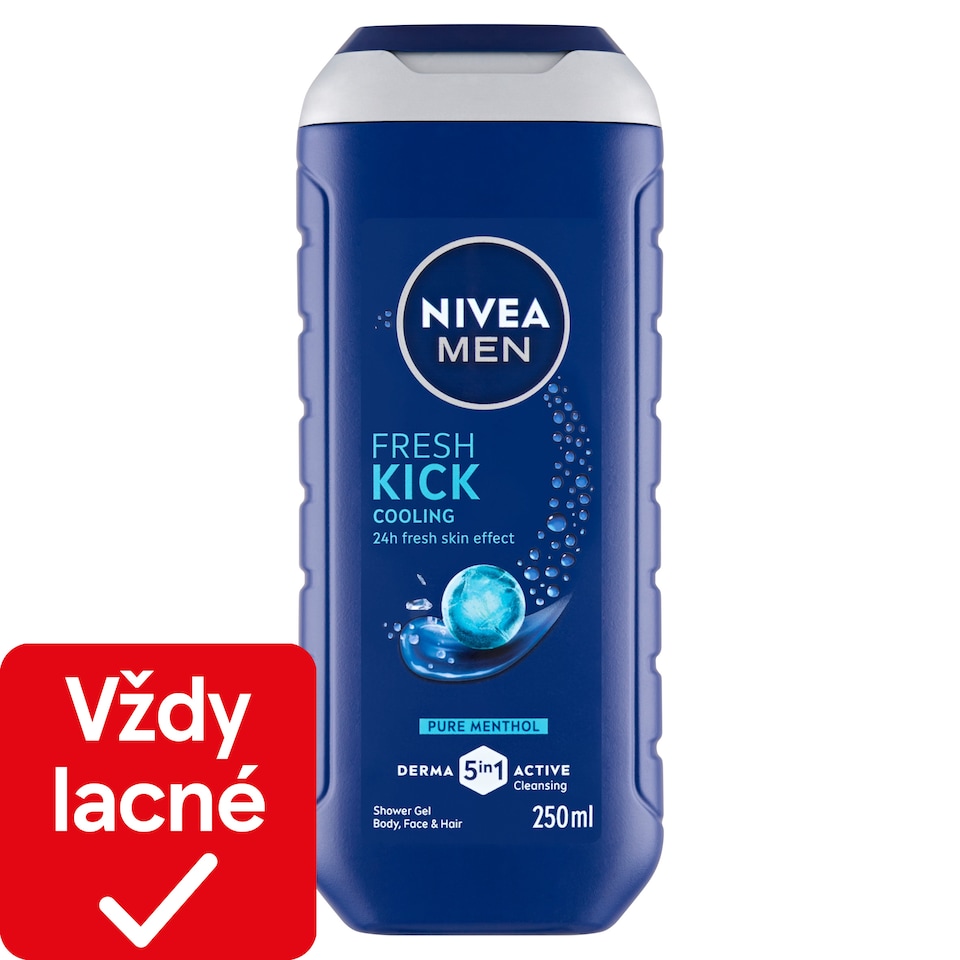 obrázok 1 z Nivea Men Fresh Kick 5 v 1 Sprchovací gél 250 ml