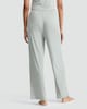 image 3 of Rise by Zara McDermott Pointelle Wide Leg Loungewear Trousers in Green