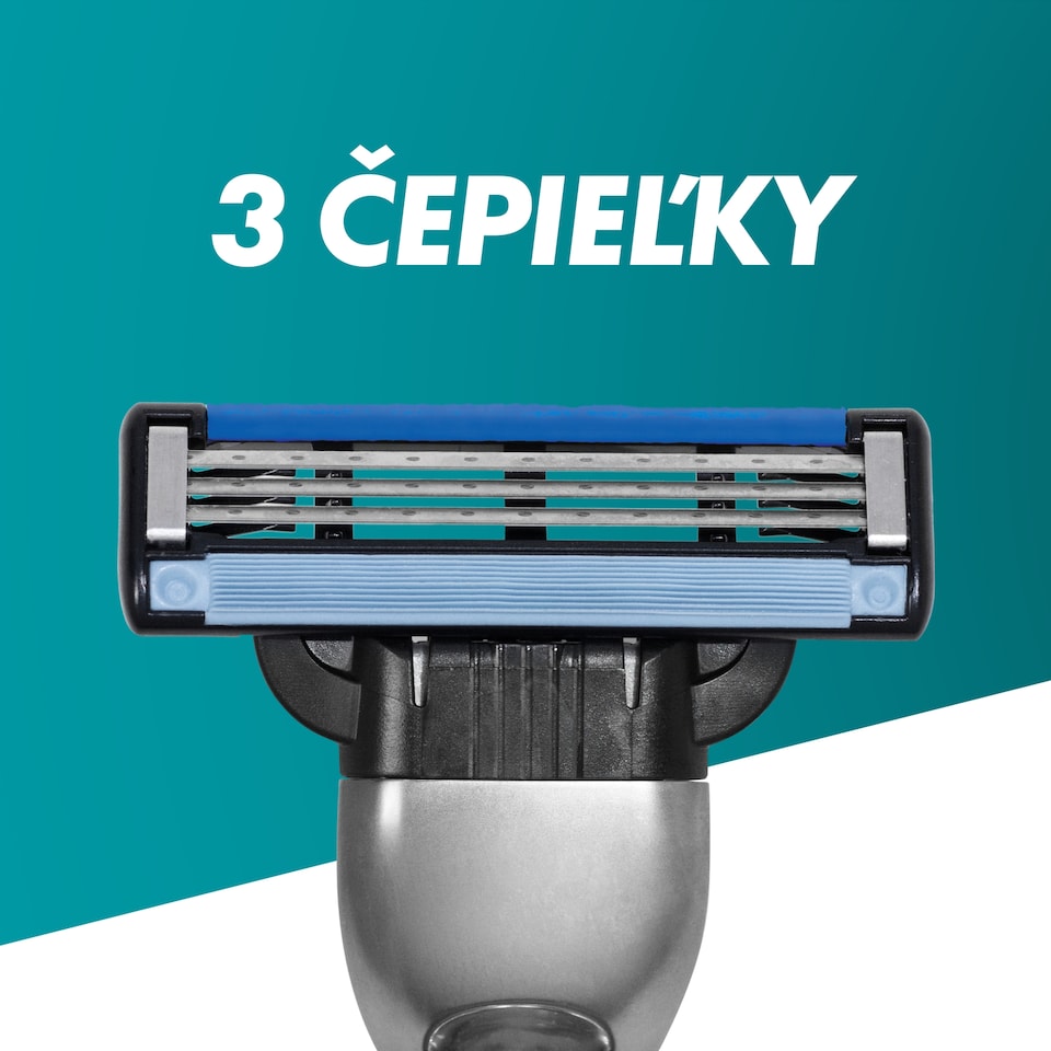 obrázok 1 z Gillette Mach3 Náhradné Holiace Hlavice pre Mužov, Gillette Náhradné Holiace Hlavice s 3 Čepieľkami