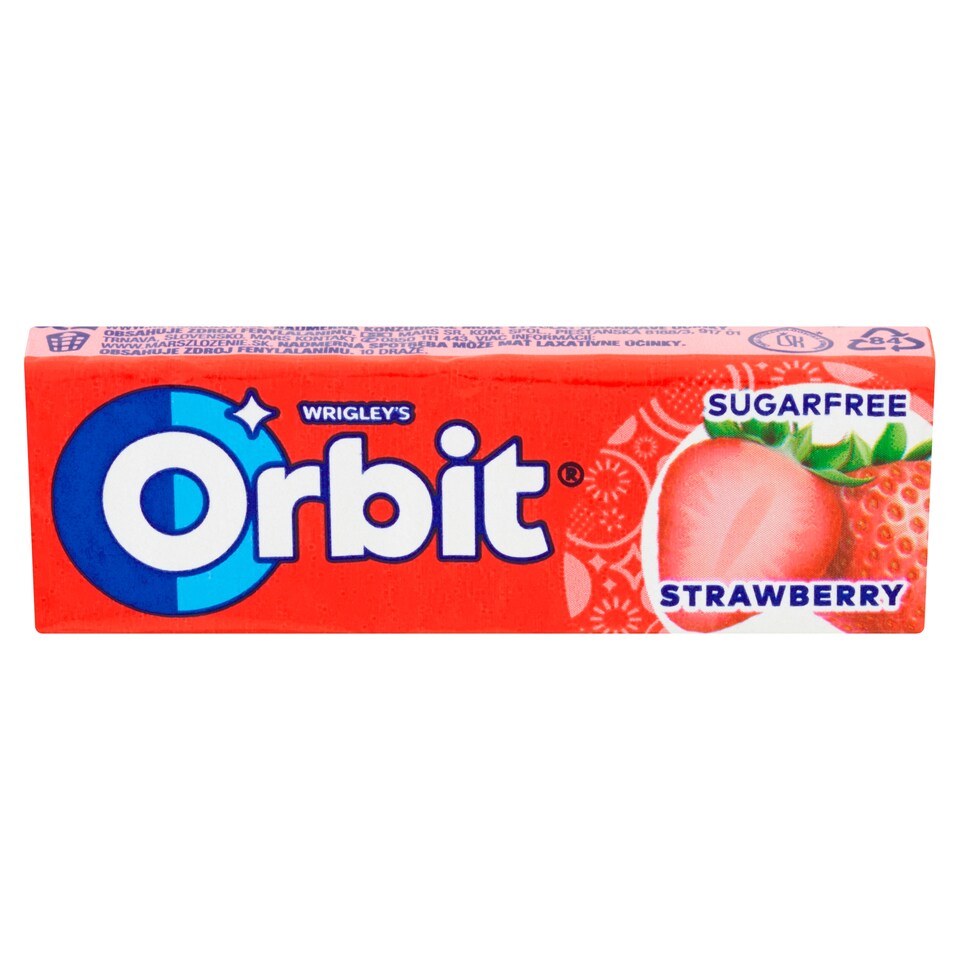 image 1 of Wrigley's Orbit Sugar-Free Chewing Gum with Strawberry Flavour 10 pcs 14 g