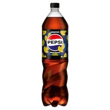 Pepsi Zero Cola Flavoured Energy-Free Carbonated Drink with Sweeteners and Lemon Flavour 1,5 l