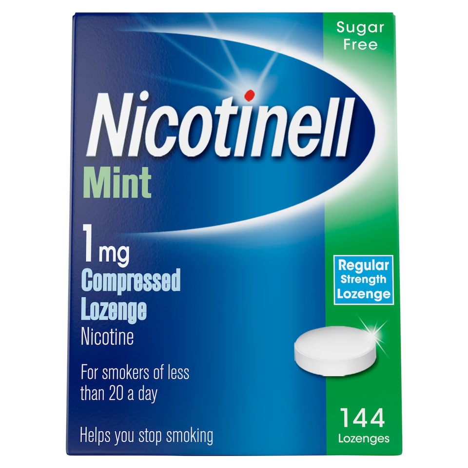 Nicotinell Stop Smoking Aid 1mg Compressed Nicotine Lozenges - Mint 144s
