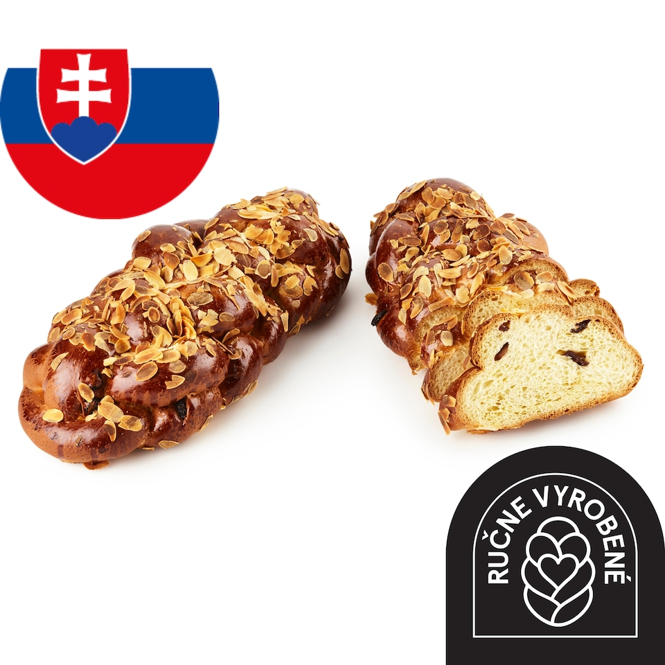 Vianočka s hrozienkami a mandľami 310 g