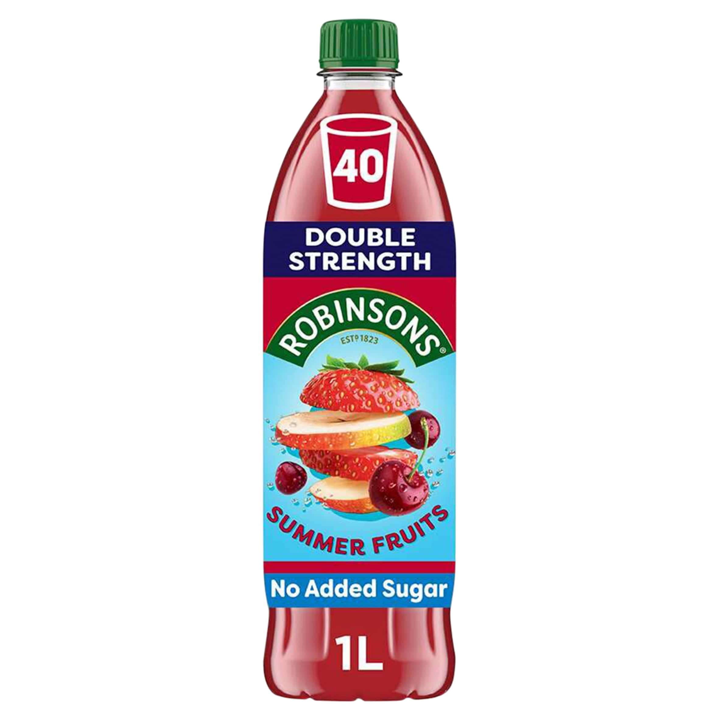 Robinsons Double Strength Summer Fruits No Added Sugar Squash 1L