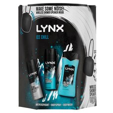 Lynx Ice Chill Trio And Shower Speaker Gift Set