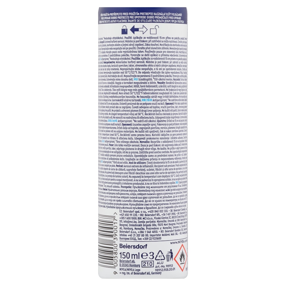 Obrázek 1 pro produkt Nivea Men Derma Control Defend Sprej antiperspirant 150ml