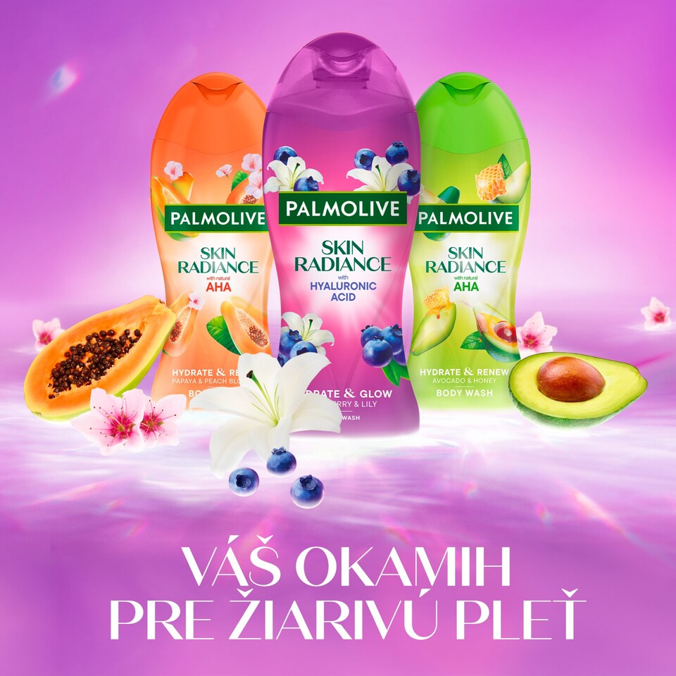obrázok 1 z Sprchový gél Palmolive Skin Radiance Blueberry&Lilly 500ml