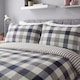 image 3 of Silentnight Supersoft Check Reversible Duvet Cover Set Double