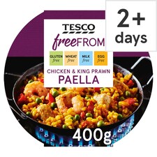 Tesco Free From Chicken & King Prawn Paella 400G