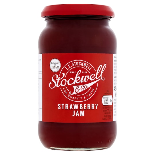 Stockwell & Co Strawberry Jam 454G Tesco Groceries