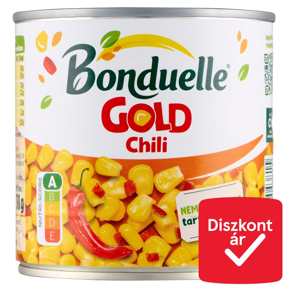 Bonduelle Gold Chili morzsolt csemegekukorica paprikával és chilivel 310 g  1. kép