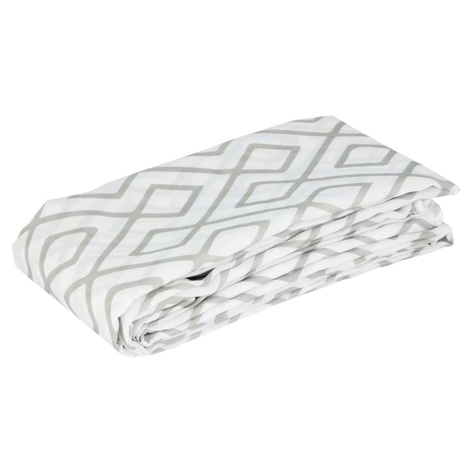 image 1 of F&F Home Grey Geo Shower Curtain