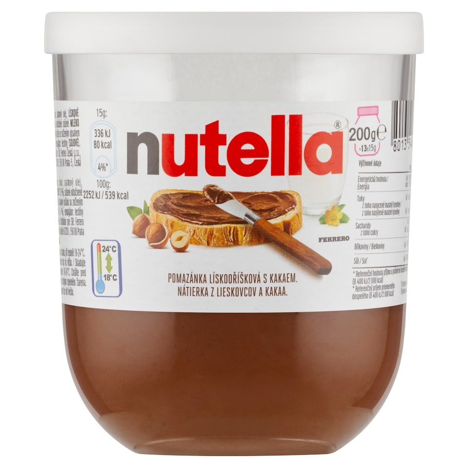obrázok 1 z Nutella Nátierka z lieskovcov a kakaa 200 g