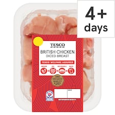 Tesco British Chicken Diced Breast 250g