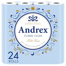 Andrex Classic Clean 24 Rolls 200 Sheets