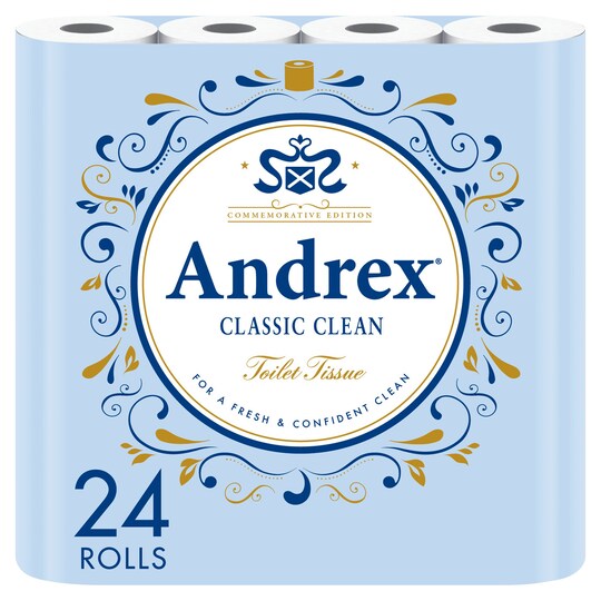 Andrex Classic Clean 24 Rolls 200 Sheets
