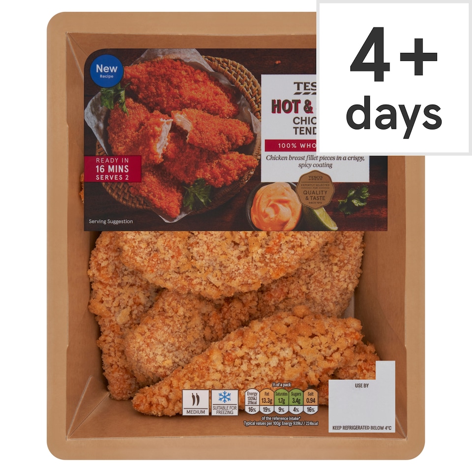 Tesco Hot & Spicy Chicken Tenders 305g