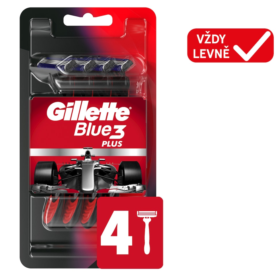 Obrázek 1 pro produkt Gillette Blue3 Plus Comfort, Jednorázové Holící Strojky Pro Muže, Balení Holících Strojků