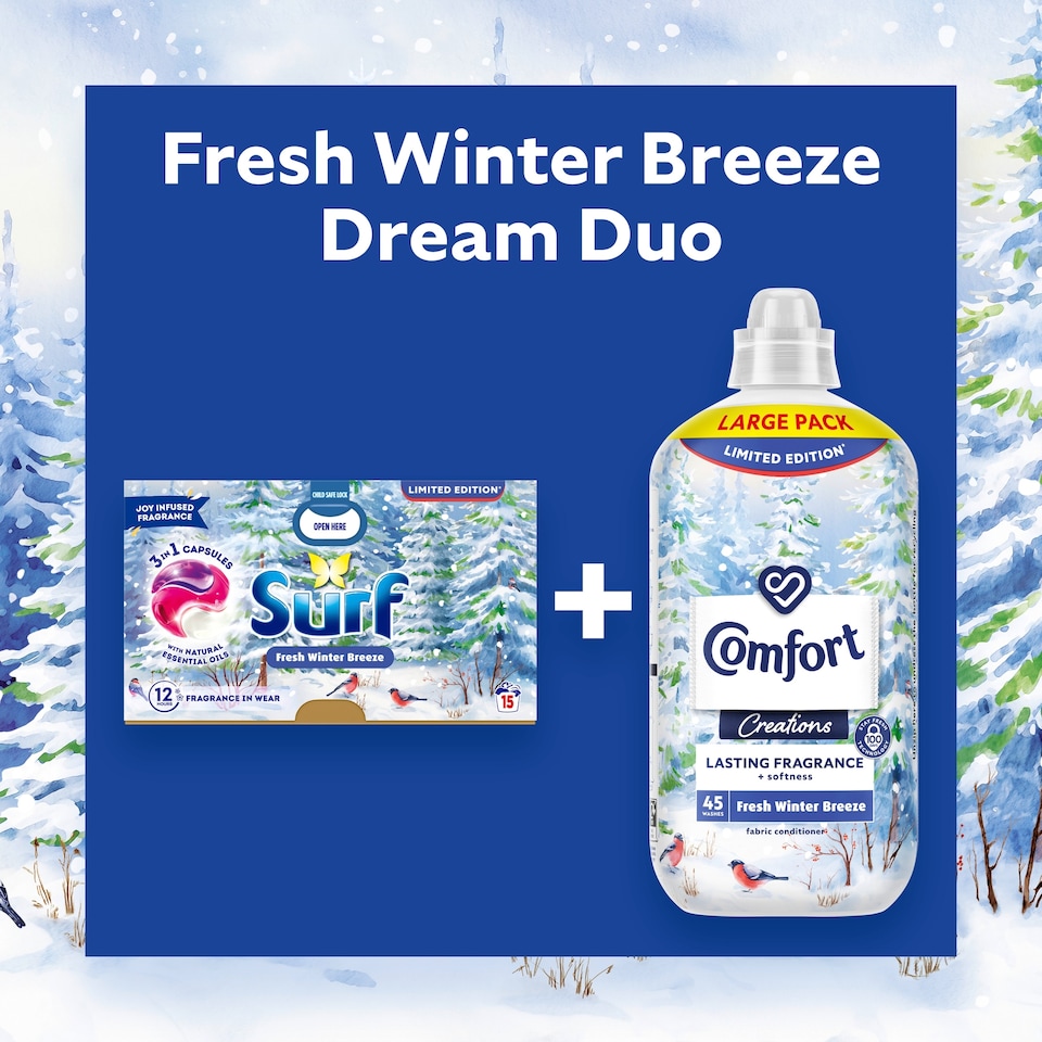 image 1 of Surf Fresh Winter Breeze 3 In 1 Capsules 15 Washes 259.5g