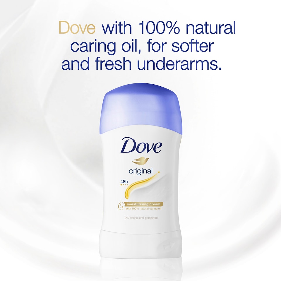 image 1 of Dove Women Original 48h Antiperspirant Deodorant Stick 40ml