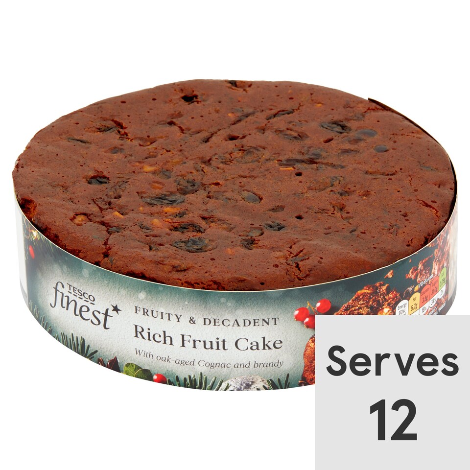 Tesco Finest Rich Fruit Cake 800G Tesco Groceries