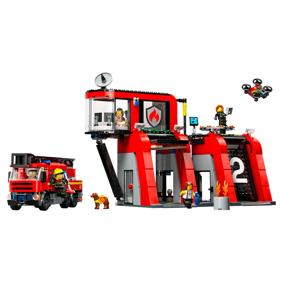 image 1 of LEGO City 60414 Fire Station With Fire Truck