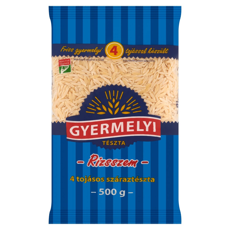 Gyermelyi rizsszem 4 tojásos száraztészta 500 g
