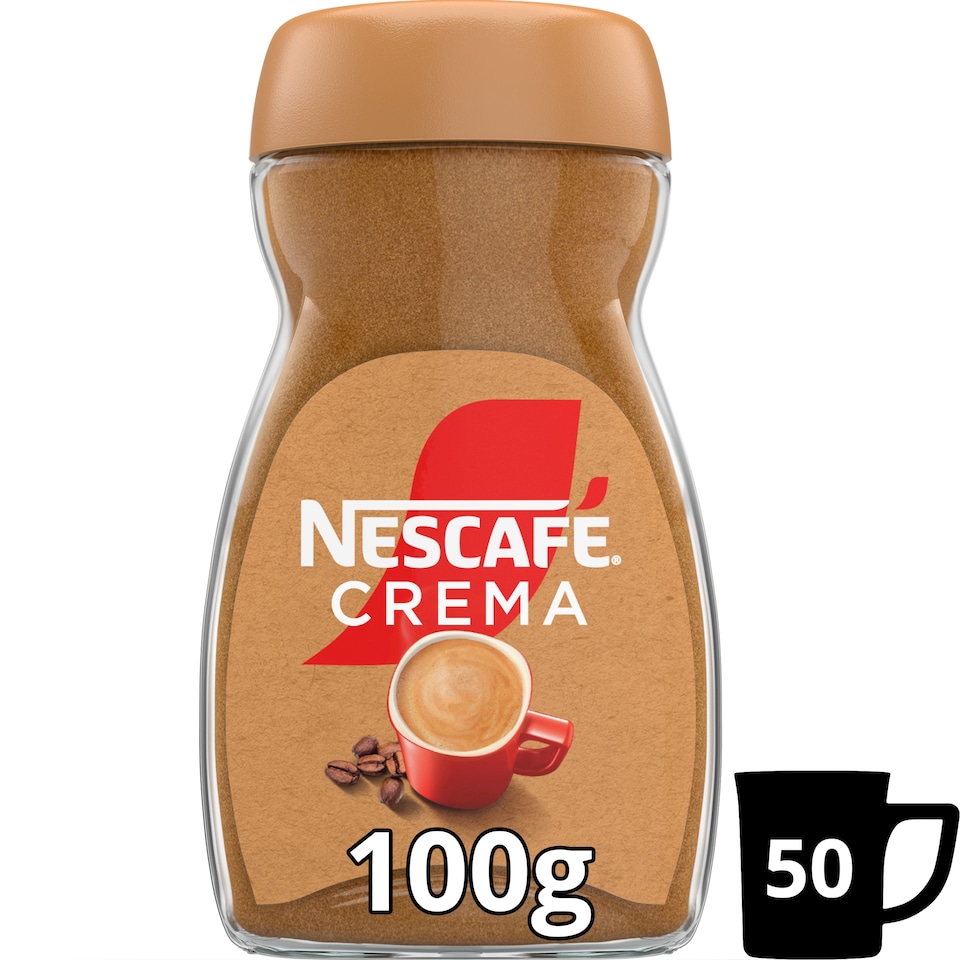 NESCAFÉ CREMA Extra bohatá pěna, instantní káva, 100g