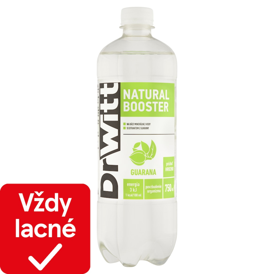 obrázok 1 z DrWitt Natural Booster Guarana príchuť hrozno 750 ml