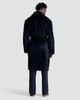 image 3 of F&F Fleece Shawl Collar Dressing Gown in Navy
