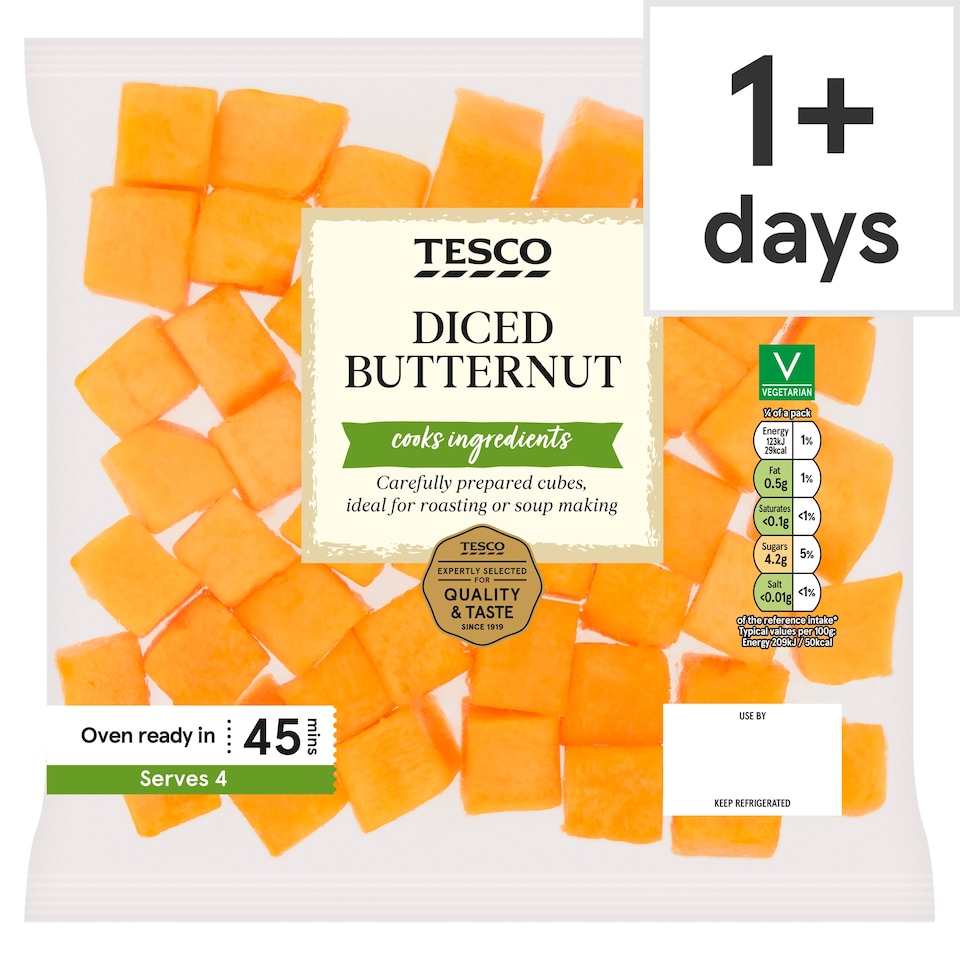 Tesco Diced Butternut 400g