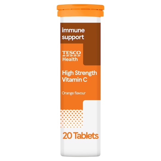 Tesco High Strength Vitamin C Effervescent 20S Tesco Groceries