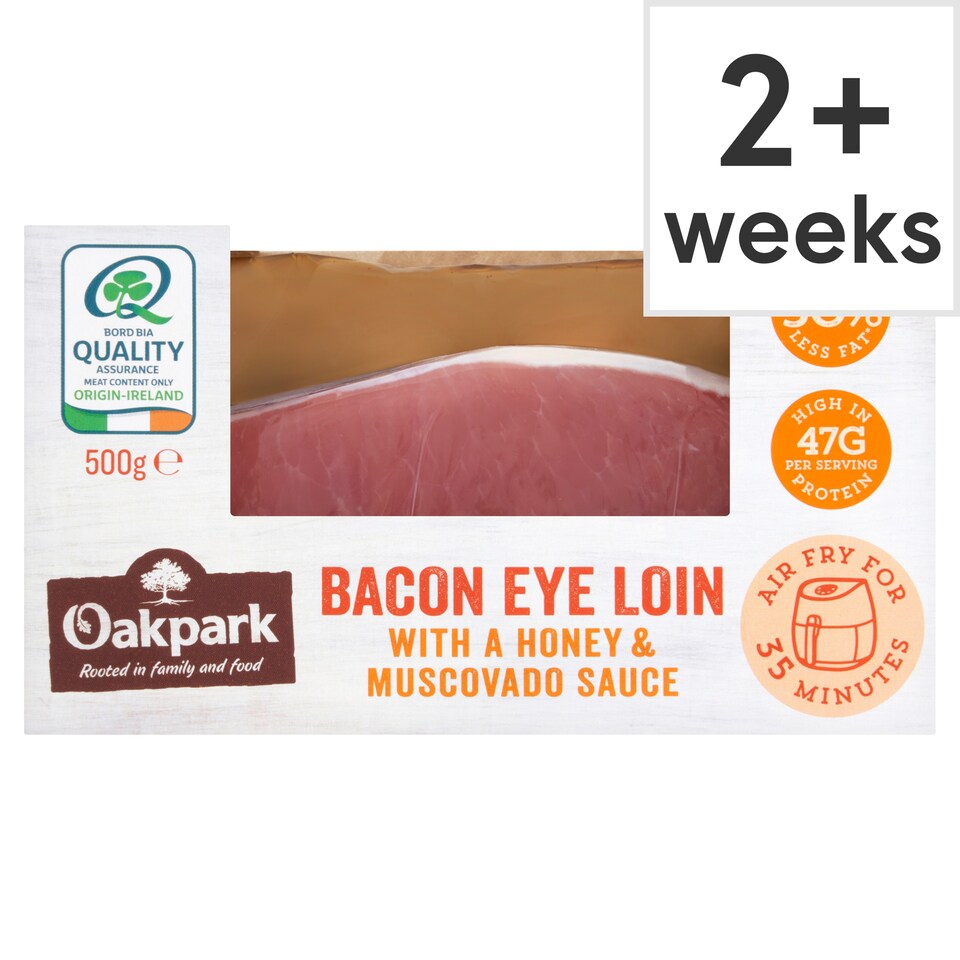 Oakpark Bacon Eyeloin Joint with a Honey& Muscovado Sauce 500g